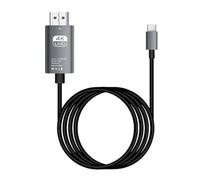 Câble HDTV de type C hdmii - Cordon adaptateur vidéo USB C 4K 60 Hz pour projecteur, téléviseur et moniteur, convertisseur haute définition le streaming et l'affichage | Convient pour le cinéma