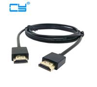 Câble HDTV super doux, HDMI mâle vers HDMI mâle, 4mm, standard, 1.4V, pour PC portable, projecteur, ensemble TV, 1.5M, 5 pieds