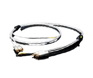 Câble Hi-Fi OCC en cuivre, fil de terre plaqué argent, fiche plaquée or, 1 m