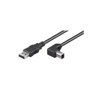 Goobay Câble USB 2.0 Wentronic 95118 Hi‑Speed Type B 5 m connecteur à 90° Noir