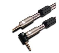 Câble Hifi Coudé 3.5mm M/M Aux Pour Pc Portable Mp3 Sauna Téléphone Portable Voiture,Câble Audio 3.5 Vers Droit 3.5 Mini Jack 1m 2m 3m 5 M 8m - Type White-3meter