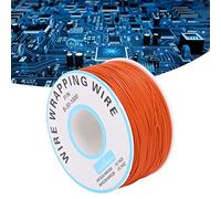 Cable High Efficiency Electric Cable Wrapping Wire for Circuit Boards, Copper Single Electronic Connecting Wrapping Wire Circuit Board Flying Wire Copper Single Line (Orange)