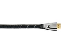 Câble High Speed HDMI™, pc - pc, tissu, filtre, doré, Ethernet, 1 m (00107769)