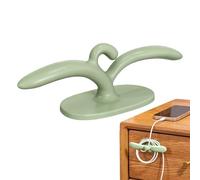Cable Holder Organizer - Adhesive Cord Management Clips for Home Use | Easy Mount Cable Wraps, Perfect for Charger and Wire Organization in Kitchen Bedroom Living Room Study Dorm, 10.8x3.6x1cm Green