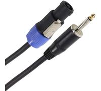 Câble HP Jack mâle 1.5 mm²/Speakon mâle 1.5 mm² 6m Noir