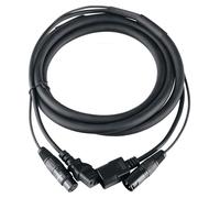 Câble Hybride Eclairage IEC C13 DMX XLR Lumiére Scéne Effets DMX Contrôle 2,5m