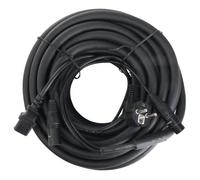 Pronomic Stage EUIECX-15 Câble Hybride Fiche Schuko vers Connecteur IEC | Câble combiné pour alimentation et signal, Fini les câbles emmêlés pour connecter vos enceintes actives, Couleur: noir