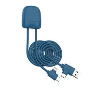 Câble Ice-C USB C / USB C & Lightning 2.1A 1m FastCharge 10.5W Bleu - Certifié GRS Xoopar