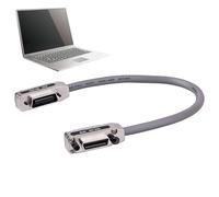 Câble IEEE 488 | Câbles IEEE-488 de 1/1,5/2 m avec couvercle en métal, Firewire 9 broches mâle à 6 broches | Câble d'extension IEEE-488 long et durable avec capuchon en métal et boîtier GPIB