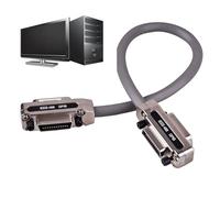 Câble IEEE 488 - Câbles IEEE-488 de 1/1,5/2 m avec couvercle en métal Firewire USB C | Câble d'extension IEEE-488 long et durable avec capuchon en métal et étui pour GPIB