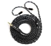 Câble IEM 2026 KZ amélioré de 1,5 m, 4N OFC plaqué argent, prise de 3,5 mm pour KZ ZS10 PRO/ZST, pour Truthear Hexa/Zero, Moondrop blessing2, KBEAR Storm/BK1/KS1 (noir, MMCX)