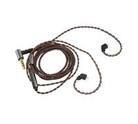 Câble IEM, Câble IEM à 2 Broches avec Micro avec Micro 2 Broches 0,78 Mm 3,5 Mm à Angle Droit des écouteurs de Rechange de Bougie du Cordon IEM Mic pour AS10 AS06 ZST ZS3 ES4