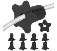 Câble Œillet - 10 Pièces Conception Flexible En Forme De Silicone En Forme D'étoile, Système De Routage De Cordon Pêché, Passage De Fil Propre À Travers La Solution Pour Les Espaces Organisés | Kit De