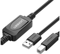 Câble imprimante Ugreen US122 USB-B USB-A 2.0 10m - noir