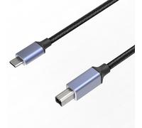 Cable Imprimante USB 1 mètre USB-C Compatible avec imprimante scanner Canon HP Dell Epson Brother Lexmark Pixma Xerox Samsung