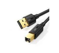Câble Imprimante USB 2.0 A Mâle vers USB B Mâle Câble Scanner Cordon Printer Type B Compatible avec Imprimante HP, Canon, Epson, Lexmark, Brother, Hero (5M)