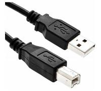 Câble Imprimante USB A-B Noir HP Deskjet Photosmart Laserjet Officejet Inkjet Canon Pixma Scanner Cordon Remplacement 1.80m
