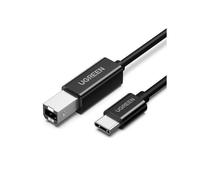 Ugreen Câble d'imprimante US241 USB Type-C vers USB Type-B 2m Noir