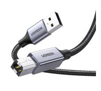 Câble Imprimante USB Cable A vers B 2.0 Nylon Tressé Compatible avec Printer HP, Canon, Epson, Lexmark, Brother, Hero (3M)