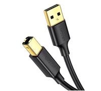 Câble imprimante USB - UGREEN - US135 - USB A mâle vers USB B mâle - 2m - USB 2.0 - Connecteurs plaqués or