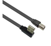 Câble industriel USB vers USB B pour imprimante texturée, convient pour la connectivité des imprimantes sur diverses plates-formes, câble de charge