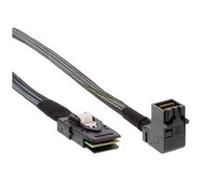 Câble InLine® Mini SAS HD SFF-8643 coudé sur SFF-8087 avec bande latérale de 0,5 m G