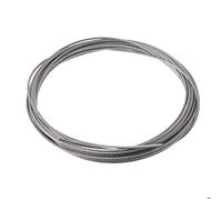 Cable Inox,Cable Acier 50M / 100M Diamètre 1,8 mm 304 fils en acier inoxydable Corde Softer pêche de levage par câble 7X7 Structure 1.8m Diamètre(1.8mm 100M)