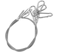Cable Inox Câble de sécurité à boucle, 4 pièces, corde tressée robuste, serrure for lumière de scène, cordes fines, câble de sécurité robuste