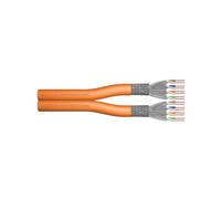 Digitus Câble réseau Cat 7 500 m S-FTP (PiMF) Duplex LSZH Dca 1200 MHz AWG23/1 PoE+ Orange