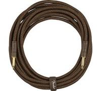Fender Paramount Câble pour instrument acoustique, droit/droit, marron, 5,7 m