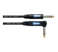 Câble instrument - Cordial - CCFI 3 PR - 3 m - Jack mono droit/coudé - PVC noir