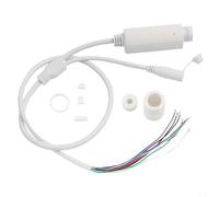 Câble intégré 48 V à 12 V résistant aux intempéries pour module POE pour réseau LAN RJ45 prenant en charge IP pour caméras avec broches d'alimentation et de données