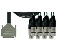 Câble Interface SUB-d/8 XLR Femelles 3 M Câble subD 25/XLR