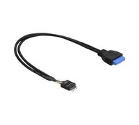 - Câble interne USB - tête 19 broches USB 3.0 (F) pour embase USB à 9 broches (M) - 45 cm - noir