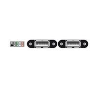 DeLock Câble interne USB 84832 – USB 2.0 10 broches (F) vers 2x USB A – 25 cm, noir