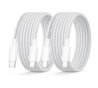 Cable iPhone 15 16 2M/Lot de 2, 60W Cable USB C Fil Chargeur iPhone Cordon | Tressé 2M Câble USB C Charge Rapide cable Type C pour Apple 16 Pro Max/16 Plus/16/15 Pro Max/15 Plus/15, iPad Air/Mini