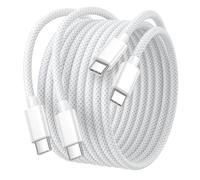 Cable iPhone 15 16 2M/Lot de 2, 60W Cable USB C vers USB C Cable Chargeur iPhone Câble USB C Charge Rapide Cable Type C Cordon USB C vers USB C pour Apple iPhone 16 Pro Max/16 Plus/16/15 Plus/15, iPad