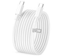 Cable iPhone 17 16 15 Cable USB C 3M, 60W cable USBC USBC Charge Rapide 3M Long cable Chargeur USB C Câble Type C Fil Cordon USB c pour iPhone 17 16 15 Pro Max Plus, iPad Pro/Air/Mini 7/Mini 6/10 Gen