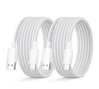 Cable iPhone 17 16 15 Voiture Carplay Câble Android Auto Cable USB C 2M | 2Pack Câble USB vers USB C cable Chargeur USB C Tressé cable Type C Cordon pour iPhone 15 16 17 Pro Max/15 16 Plus/16E, iPad
