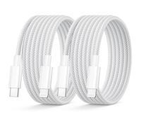 Cable iPhone 2M Lot de 2, Cable USB C Lightning Charge Rapide cable Cordon | [Apple MFi Certifié] Nylon Câble Lightning Fil Chargeur iPhone pour iPhone 14 13 12 Mini 11 Pro Max X XS XR 8 Plus SE, iPad
