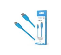 Câble iPhone / Galaxy / Google - USB-C vers USB-C - PD (60W) - 1,5 mètres - Bleu - Jaym