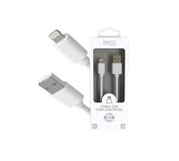 Câble iPhone / Galaxy / Google - USB vers Lightning 2.4A - 1,5 mètres - Collection POP - Blanc