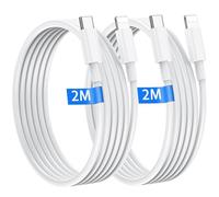 Cable iPhone USB C 2M Lot de 2 Câble USB C vers Lightning Certifié MFi chargeur i-phone Original Ultra Résistant cable iphone charge rapide pour apple iPhone 14 13 12 11 Pro Max/Mini/X/XS/XR/8/7/6