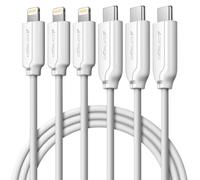 Cable iPhone USB C, Cable USB C vers Lightning 1.2M 3Pack, MFi Certifié Câble iPhone USBC Chargeur Rapide Fil pour Apple iPhone 14 13 12 11/Pro Max/Pro/Plus/XS/XR/X/8/7/SE, pour iPad
