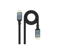 Nanocable Câble HDMI Iris 8K (HDMI 2.1) M/M 10 m Noir/Gris