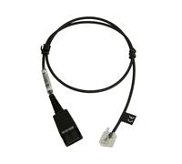 Câble Jabra 8800-00-94 : RJ-45 vers QD, 0.5m, Transparent/Noir, Compatible Siemens GN1900/GN2000/GN2100