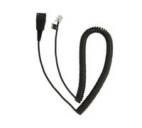 Câble Jabra 8800-01-37 Noir Spiralé 0.5m/2m QD vers RJ10, Compatibilité Cisco 79xx / PLX A22 / Lucent Callmaster V, VI.
