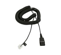 Câble Jabra 8800-01-94 pour Open Stage series, spiralé 0.5m (étendu 2m), connecteurs RJ45/QD, noir, compatible Siemens