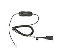 Câble Jabra GN1200 STD Noir 0.7m - 2m spiralé, QD vers RJ-10, ajustement volume microphone 8 niveaux, compatibilité téléphones, Référence 88011-99