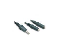 Câble Jack 3,5 1 mâle / 2 femelles 470053 noir